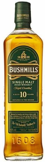 Bushmills Single Malt 10 Year old Irish Whiskey 700ml